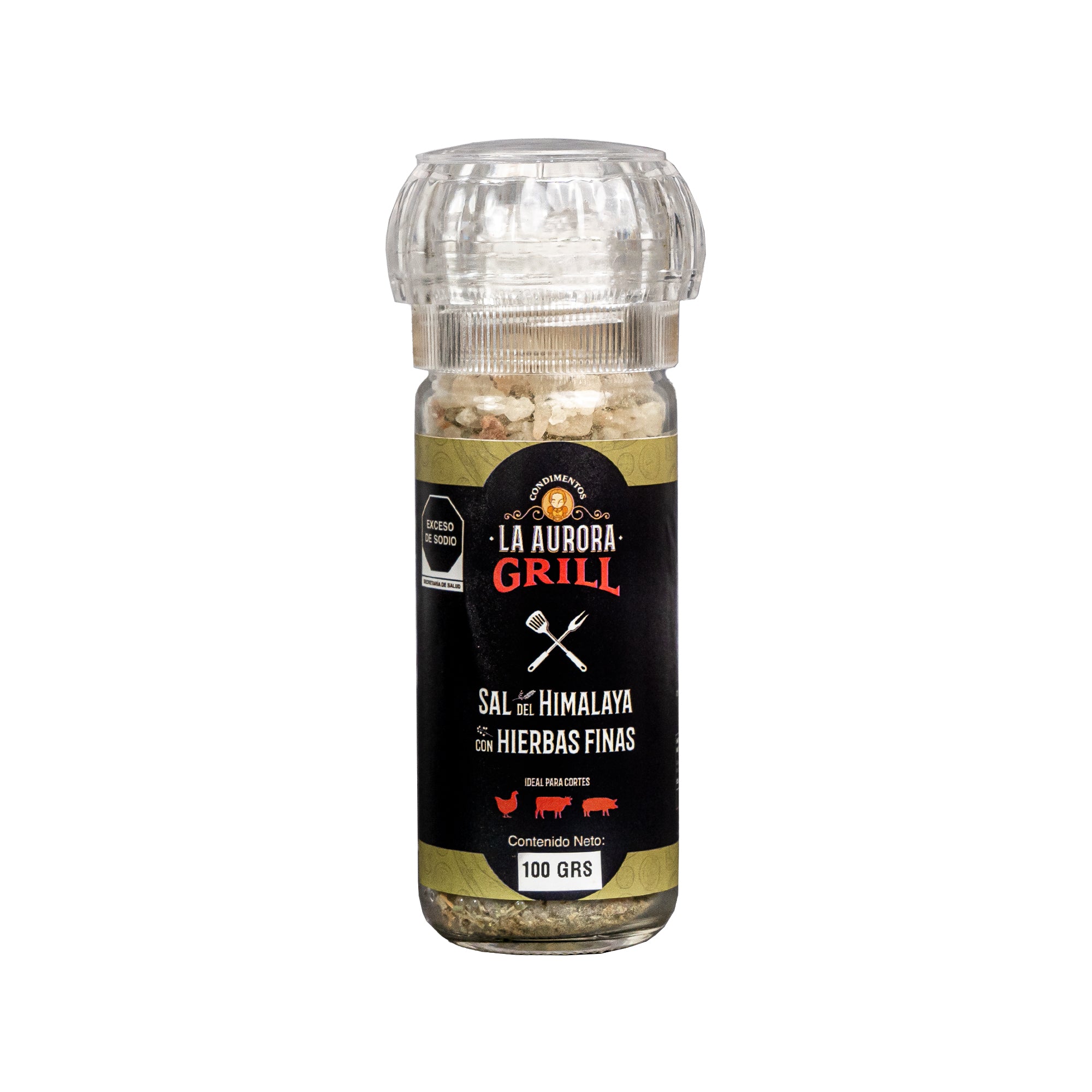 Sal del Himalaya con Hierbas Finas La Aurora Grill 100gr